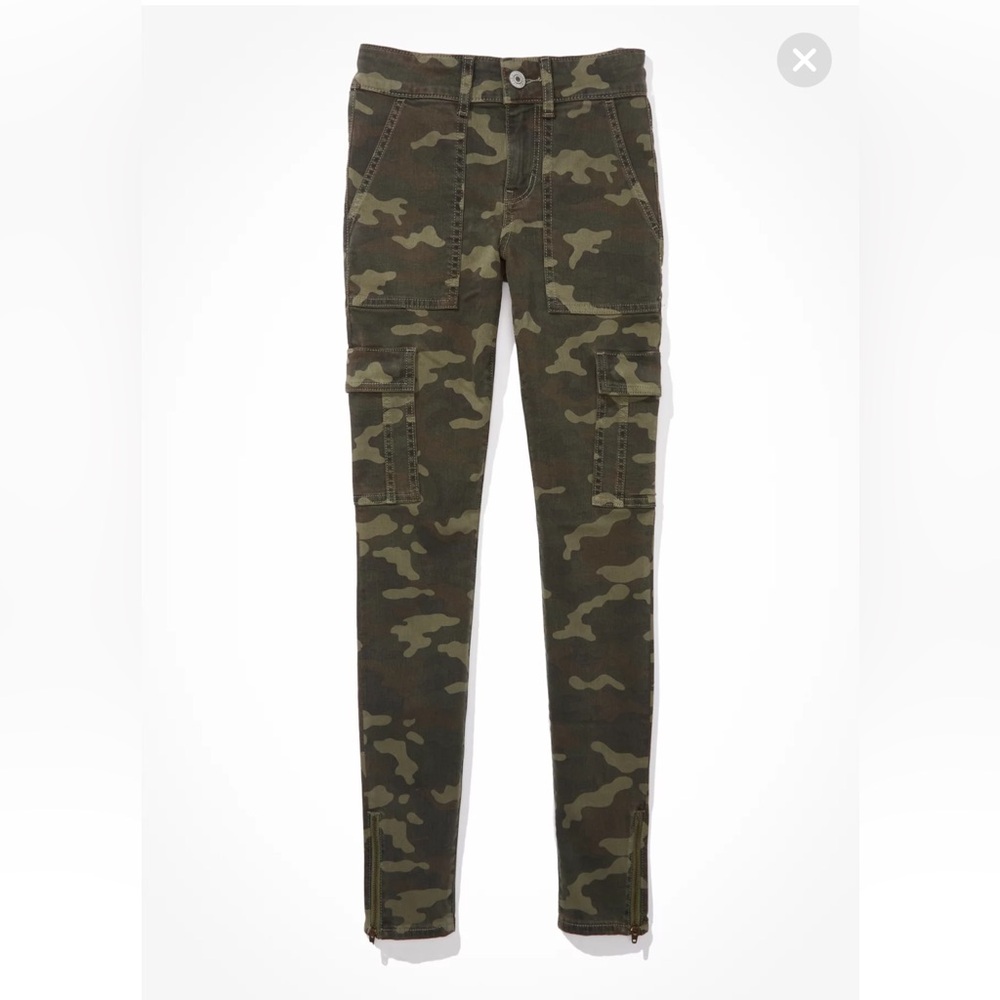 Camo Skinny Cargo Jeans